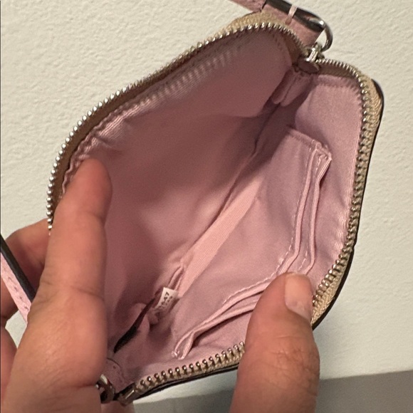 Coach Pink and Tan Wristlet 🥳 - Picture 4 of 6